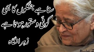 Suna Hai Janglon Ka Bhi Koi Dastoor Hota Hai  Zehra Nigah Poetry  Urdu Poem  Urdu Clasic