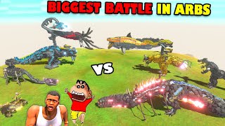 B-BOSS vs MECHA KILLAR vs ALZARO vs FIRE SHARK vs BONE BRACHIOSAURUS vs GOD OF BEHEMOTH in ARBS