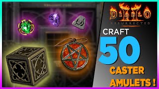 [ Diablo 2 Resurrected ] Craft 50 CASTER AMULETS và cái kết !!! | Gasenpai