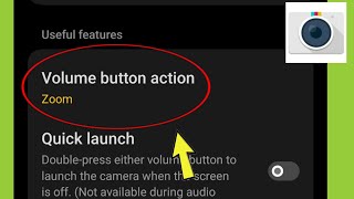 Camera Volume Button action Settings | Shutter & Zoom in Oneplus Mobile screenshot 1