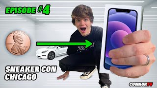 Trading a Penny FOR an iPhone 13 to a Tesla **SNEAKER CON CHICAGO** Episode 4