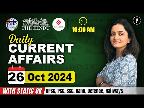 26 October Current Affairs 2024 | Daily Current Affairs | Current Affairs Today