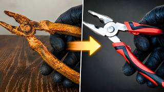 Never Buy New Tools Again: Watch This Rust Removal Technique | Rusty Pliers Restoration