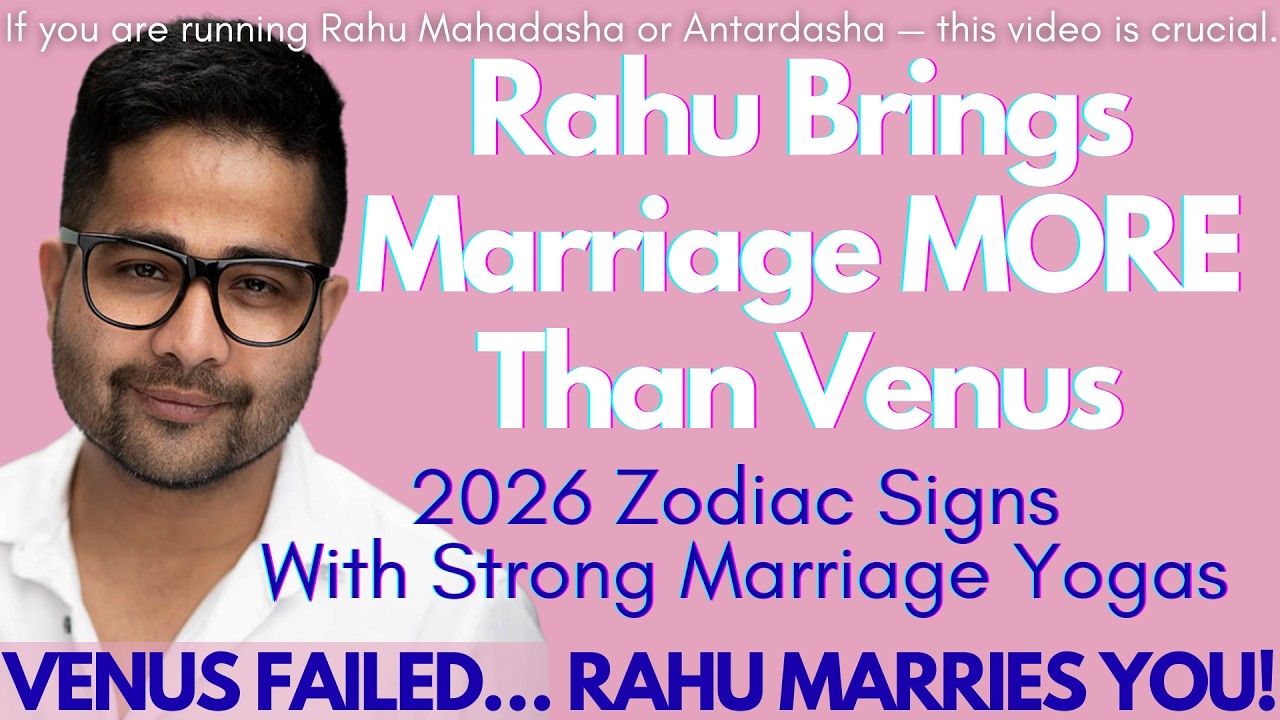 Rahu Brings Marriage MORE Than Venus? 😱 2026 Zodiac Signs With Strong Marriage Yogas @GISTTClips