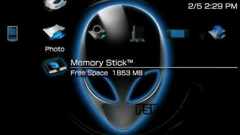 PSP Theme Alienware Xenomorph PSP-Themes.NET