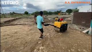 Walk Behind Double Drum Vibration Roller Mini Roller Baby Roller