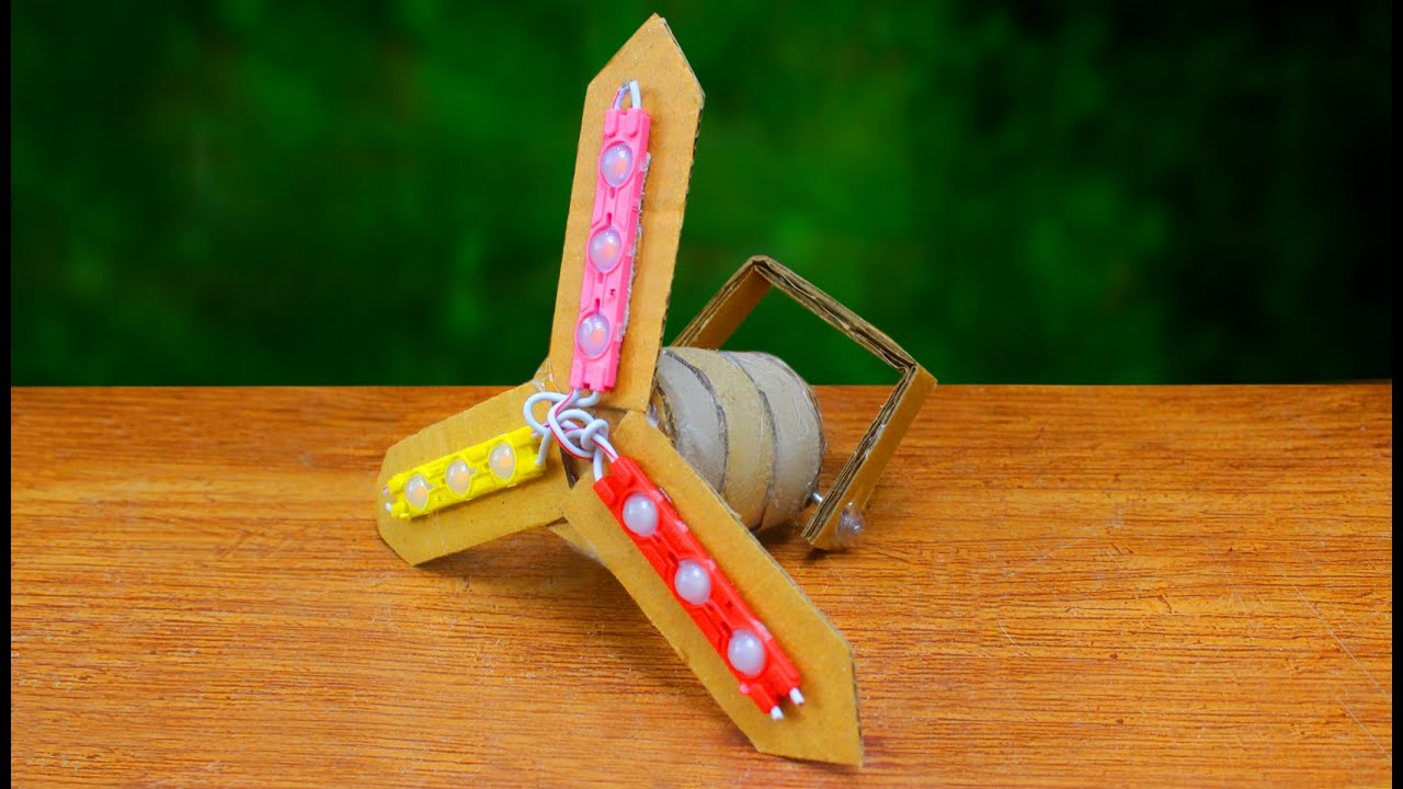 How to make a decorative light at home using cardboard LED - decorative ...