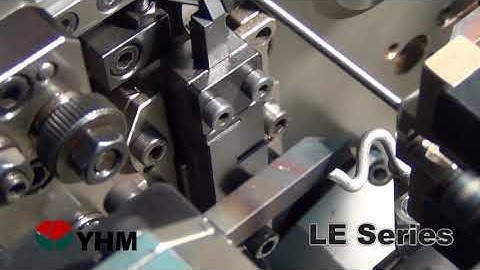 CNC Tension Spring Machine LE series - 0.4mm long German hook extension spring -YHM