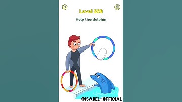 Dop 2 gameplay help the dolphin #level208 #shorts #dop2 #deleteonepart