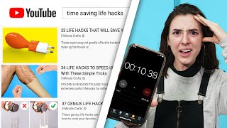 Do These Life Hacks ACTUALLY Save Time? - YouTube
