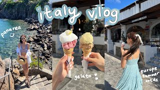 italy vlog seeing an active volcano erupt, amazing food, making local friends, island hopping