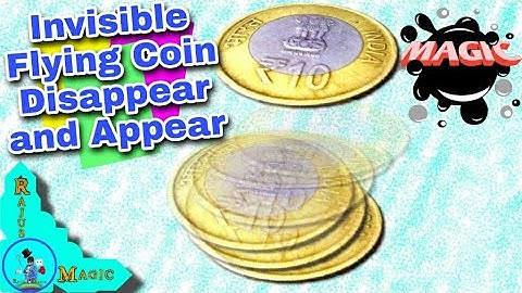 Invisible Flying Coin Disappear and Appear | Magic Tutorial | Bloopers | Rajus Magic #rajusmagic