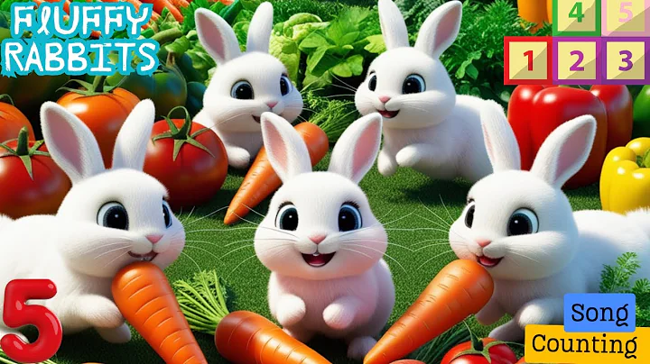 “Five Fluffy Rabbits: A Fun Counting Song for Kids!” | Hop Little Bunnies | Nursery Rhymes