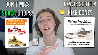 HOW TO KNOW ABOUT SNKRS SHOCK DROPS IN ADVANCE + TRAVIS SCOTT X NIKE ENDING SOON??