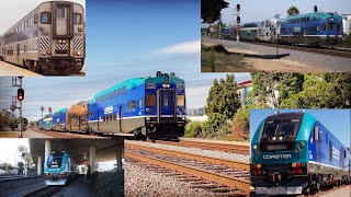Coaster, Amtrak, BNSF, and Sprinter Hornshow Compilation 2022-2023