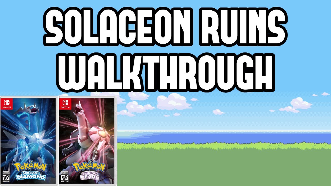 Solaceon Town and Solaceon Ruins Unown Pokémon, trainers and items in  Pokémon Brilliant Diamond and Shining Pearl