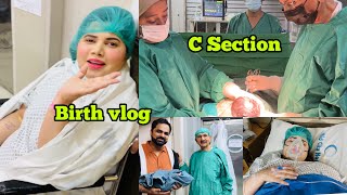 Birth Vlog | pre scheduled C section | Got Emotional 🥺 | Ammara Farhan