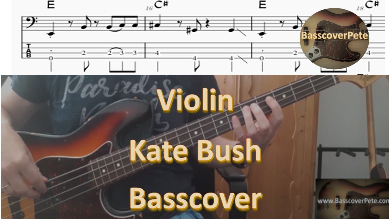 Kate Bush Violin. Bass Cover Tabs Score Chords Transcription. Bass Del Palmer YouTube