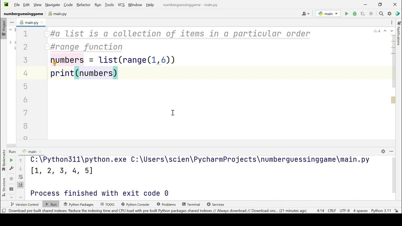 working with lists #python Crash course part 8 - YouTube