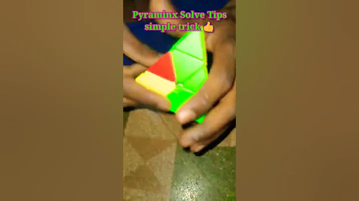 pyraminx cube kaise Sol kare. pyramid cube solutions #short #realcontent #trending #youtubeindia