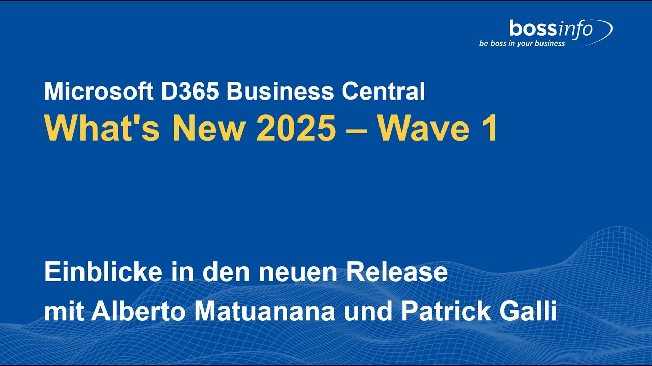 What's New 2025– Wave 1