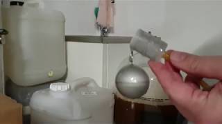 Filling a fermenter from a cube