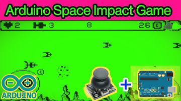 arduino video game space impact || Space impact Game Arduino UNO+Joystick || Teach Me Something