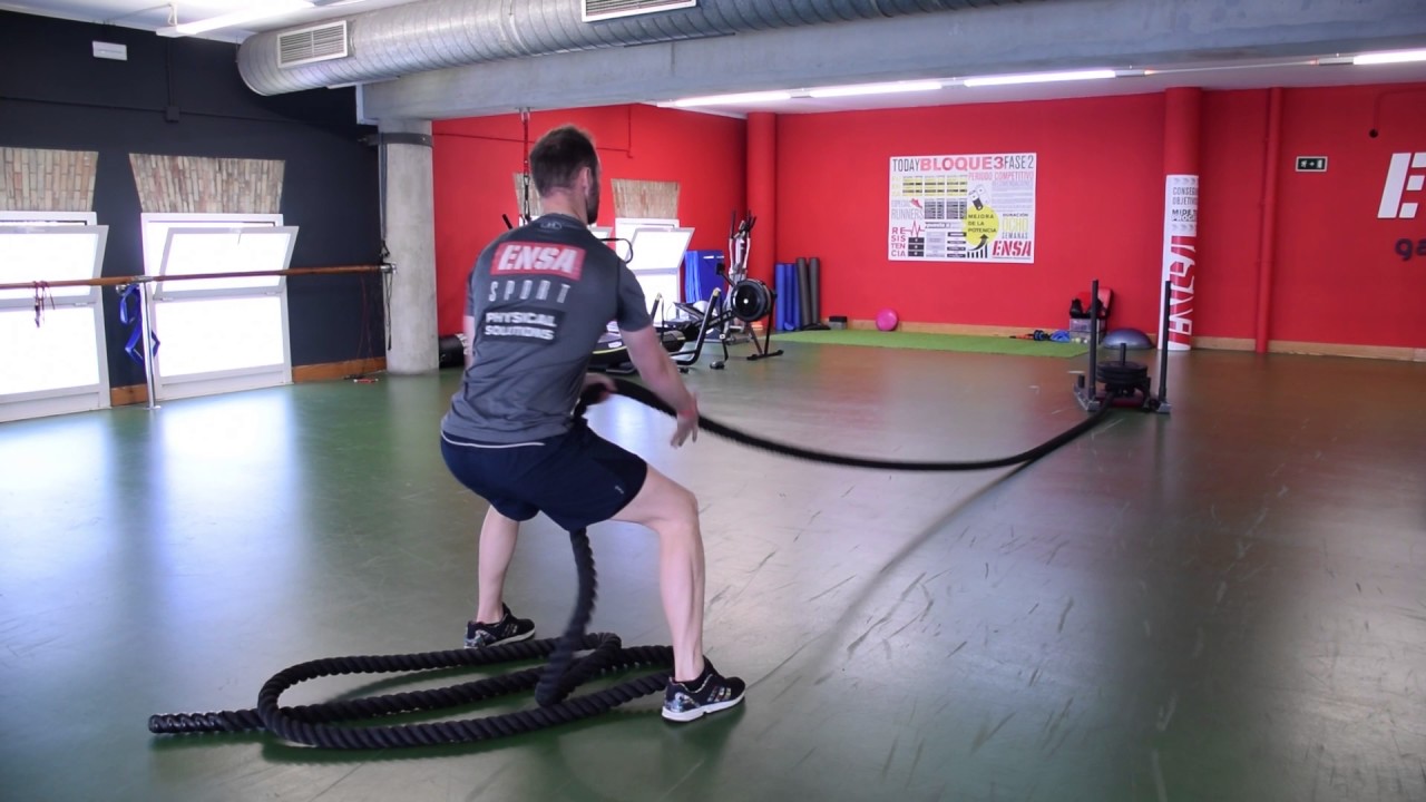 Battle ropes o cuerdas de batalla: beneficios y ejercicios para