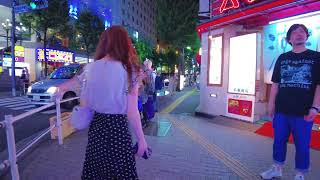 Japan Walk Kabukicho late at night, Bunny red light district, adult alley in Shinjuku, Tokyo｜4K 歌舞伎町