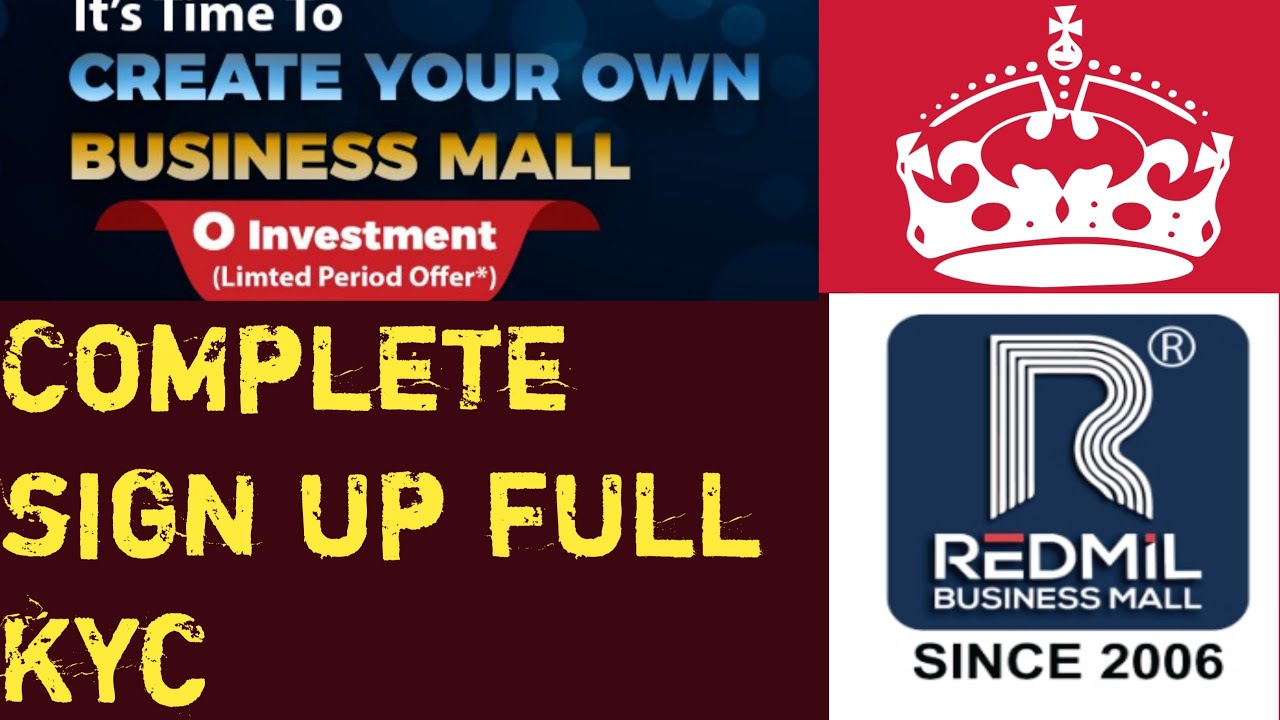 Redmil business mall application kyc kaise kare Application Complete Signup Process