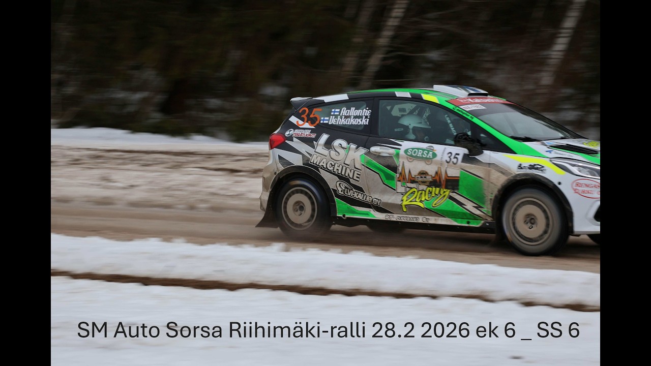 SM Auto Sorsa Riihimäki ralli 28.2 2026 EK 6 / SS 6  Lavinto