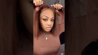Looks like it belongs to me✨🤭#reddishbrown #bobwig #shorts #gluelesswig #christmasgifts #fyp