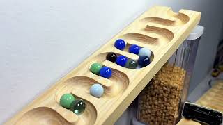 Wooden Wave Colorful Marble Run | Kugelbahn Challenge