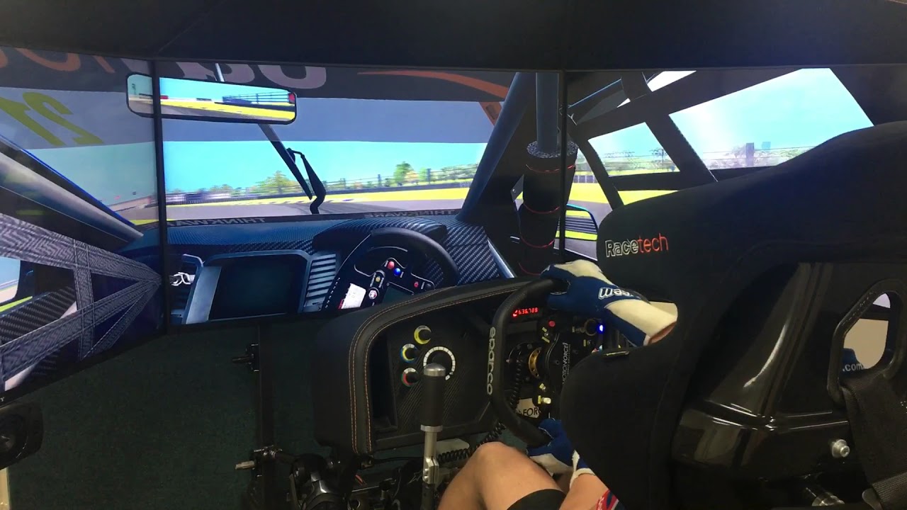 Sandown Raceway Simulator Lap with Todd Hazelwood - YouTube