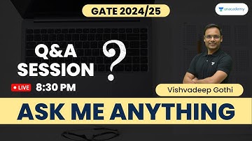 Ask Me Anything | GATE 2024/25 | Vishvadeep Gothi