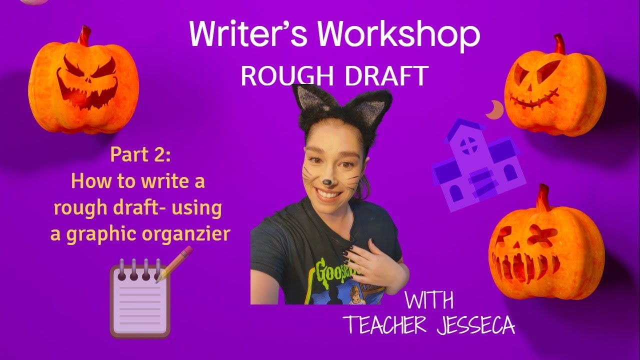 Halloween Activity| Themed Writing Workshop | How to Write a Rough Draft