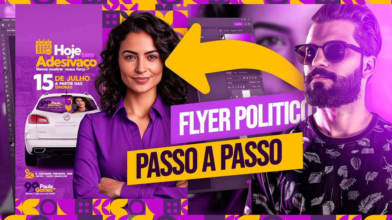 PHOTOSHOP - COMO FAZER FLYER ELEITORAL / POLÍTICA (TUTORIAL)