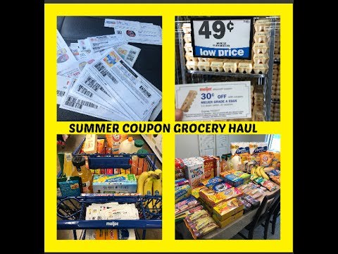 SUMMER COUPON GROCERY HAUL