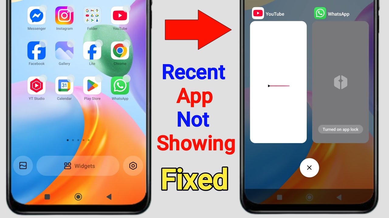 Recent Apps Not Showing in Redmi || Fix Recent App Not Showing or Not Working in Xiaomi Redmi