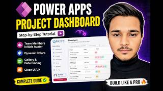 Power Apps Project Dashboard with Dynamic User Initials & Color Badges
