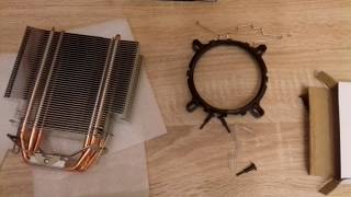 Снеговик CPU Cooler на 4 медные трубки , обзор