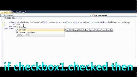 Visual Basic - Checkbox Tutorial