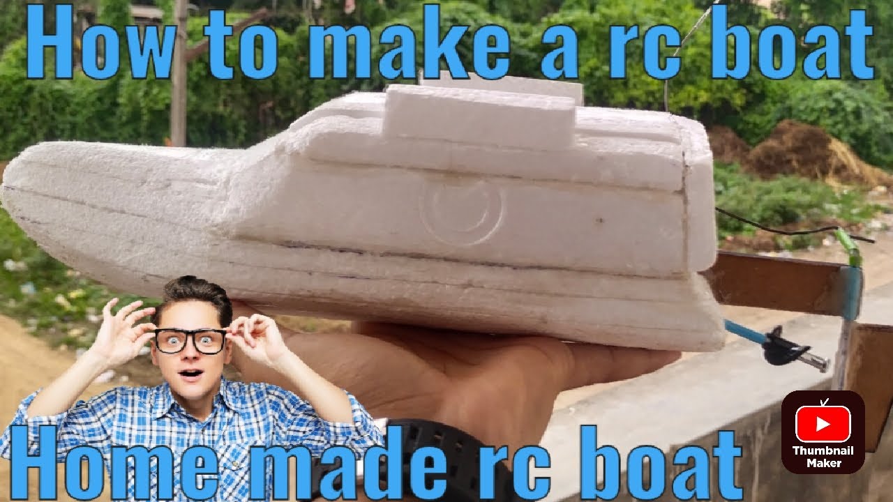 Making Remote Control Boat Brushless motor rc boat || bldc motor || making remote control boat ...