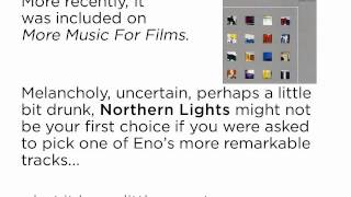 Brian Eno Studies 01: Northern Lights
