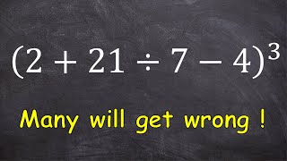 Famous PEMDAS or BODMAS Question || Many will get wrong || Basic Math Problem || Mathematics Net Worth