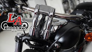 LA Choppers Handlebar Riser Install on 2023 Harley Davidson Breakout