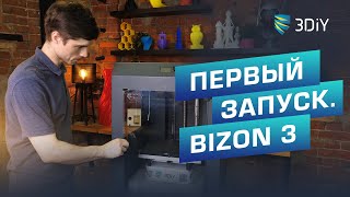 #ТехПоддержка | Первый запуск 3D принтера Bizon 3 от 3DIY. Запускаем за 5 шагов