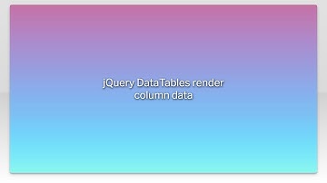 jQuery DataTables render column data