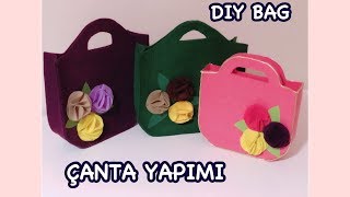 Cok Kolay Keceden Canta Yapimi Easy Making Bag No Sew Youtube