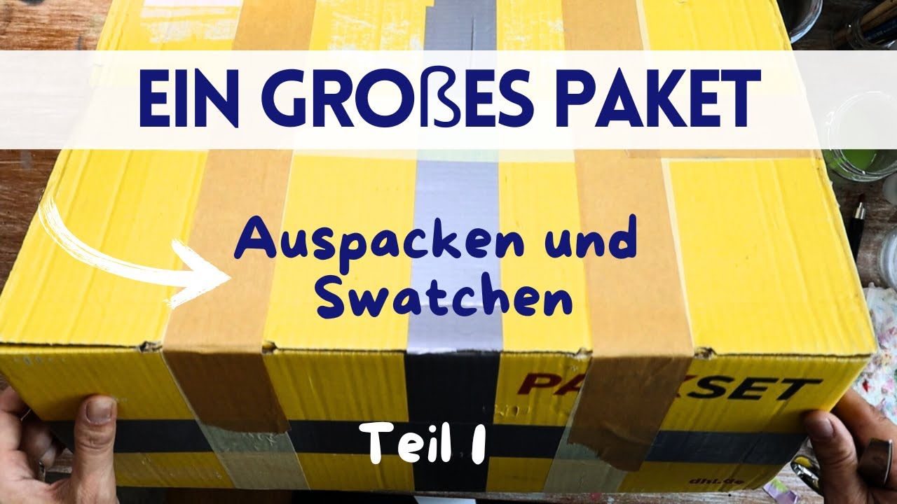 Ein wundervolles Kunstmaterial Paket - ich konnte wieder nicht NEIN sagen! Teil 1